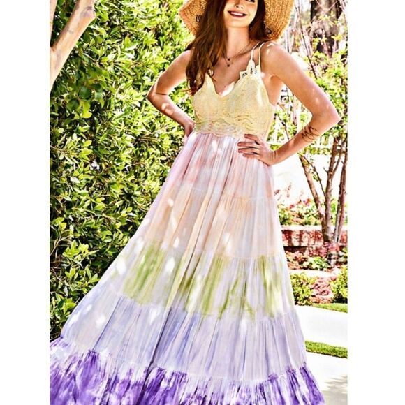 Beautiful Tie Dye Maxi Dress - Picture 2 of 3